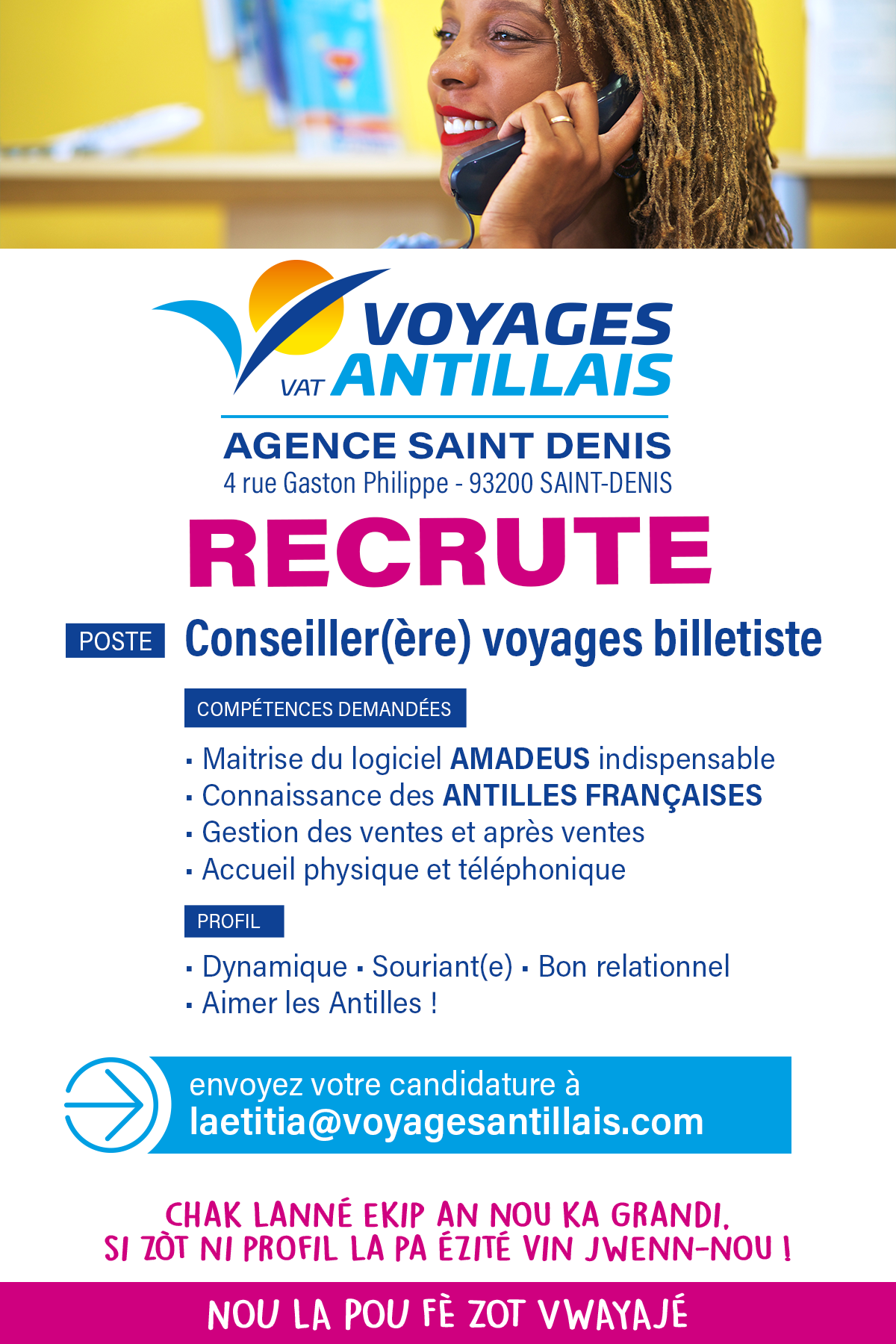 agence voyage antillais saint denis